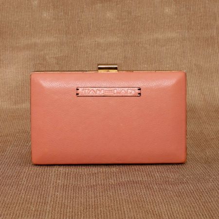 Handcrafted Blush Clutches Leather Elegant Classic Stylish